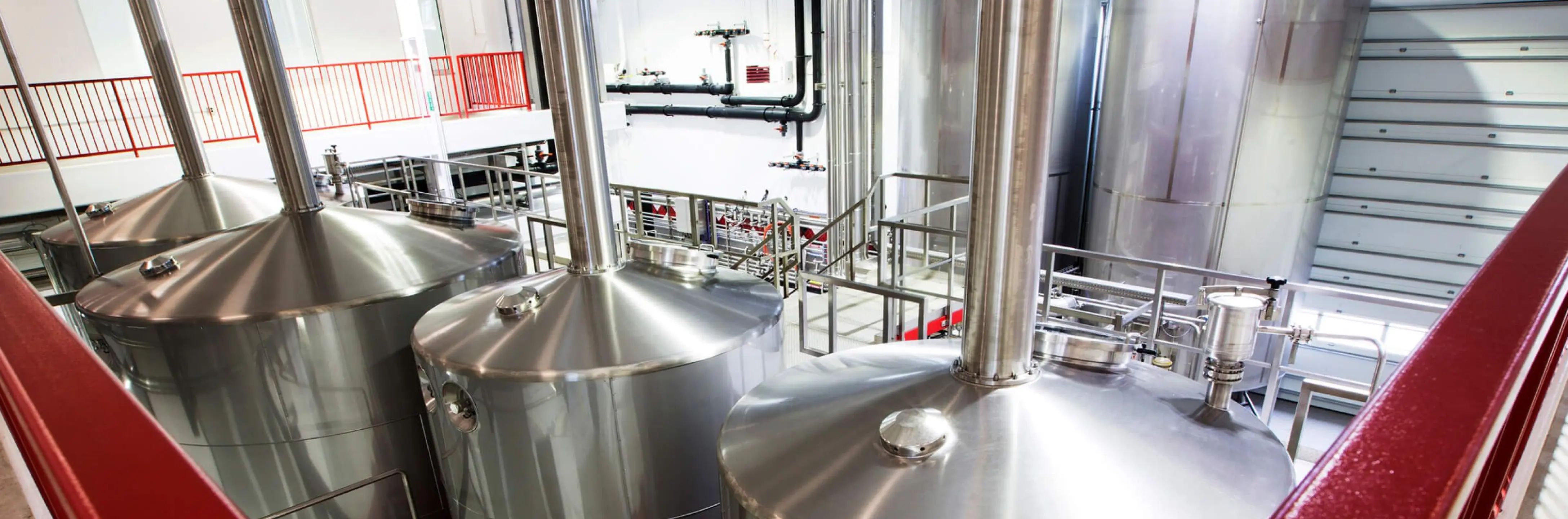 Inside the brewery